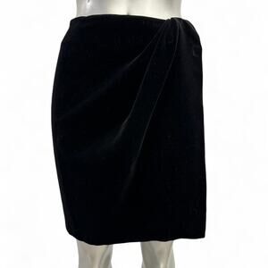 black velvet mini skirt